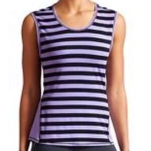 Athleta Ocean Stripe Muscle Tank Size Small